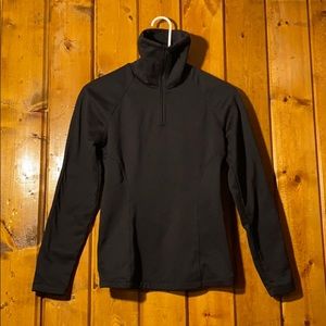 EUC fleece-lined activewear top